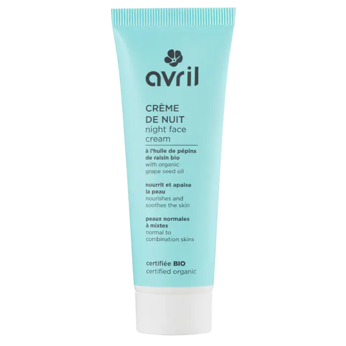 Crème de nuit Peaux Normales & Mixtes 50ml - Certifié bio