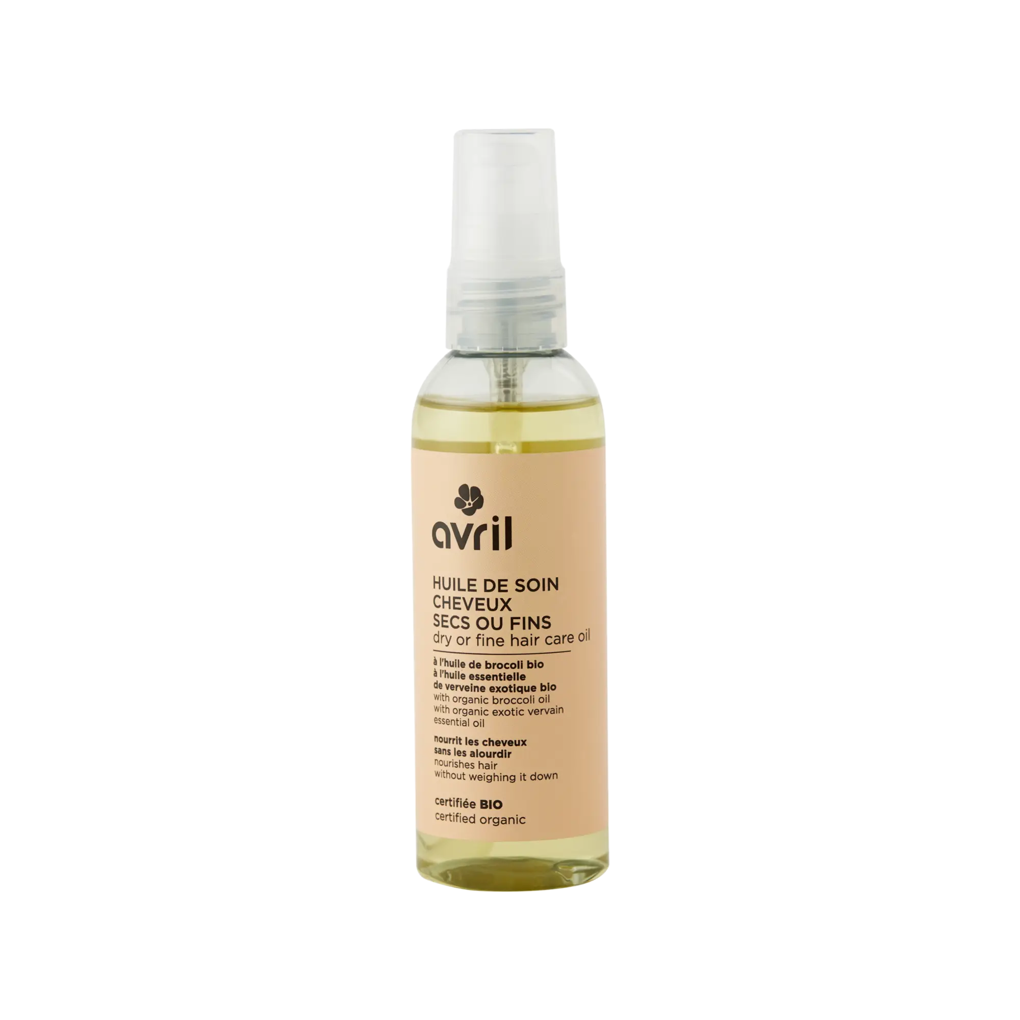 Huile de soin cheveux secs et fin 100ml certifiée bio
