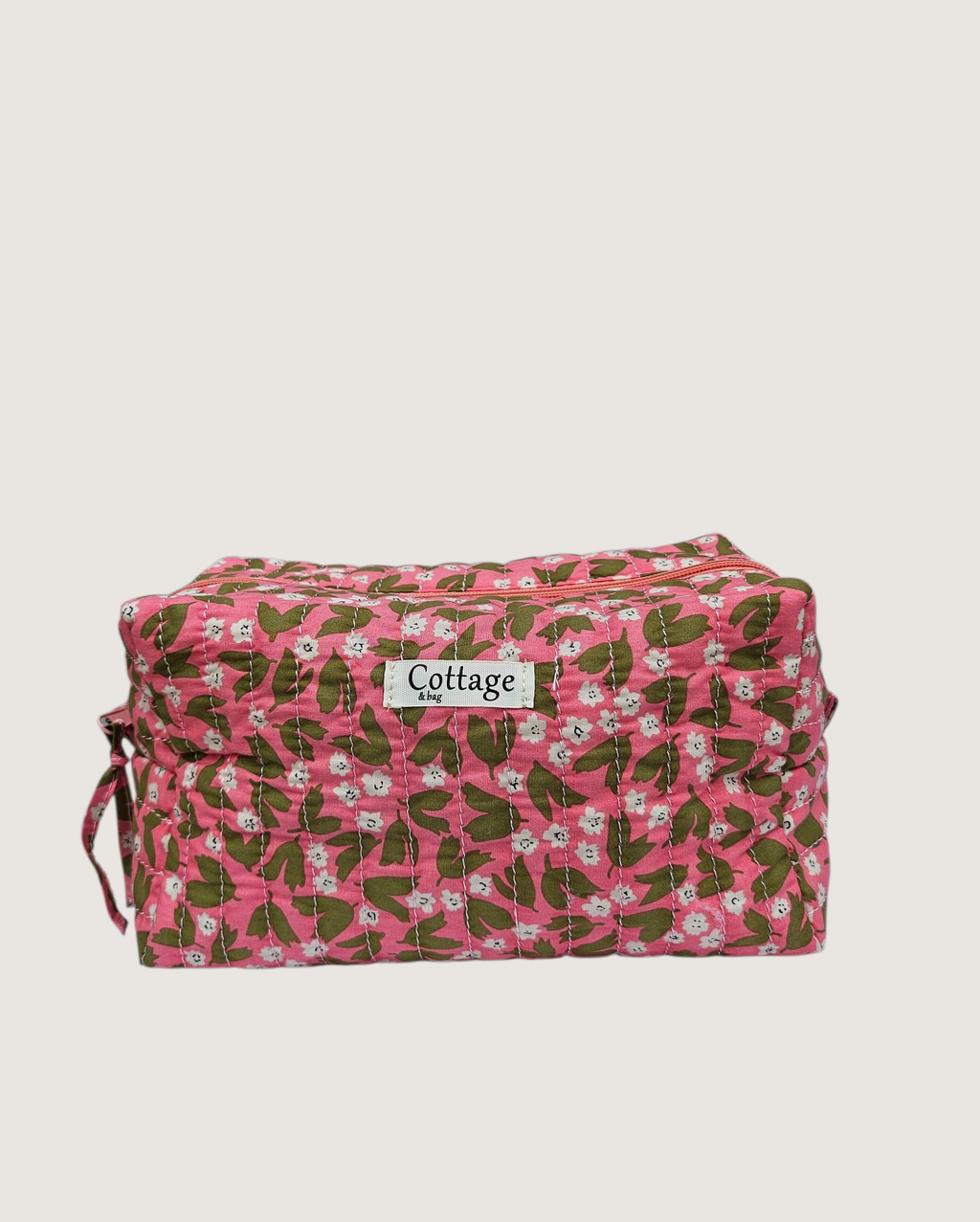 Trousse  de toilette XL 100 % coton  : Tulipe jaune