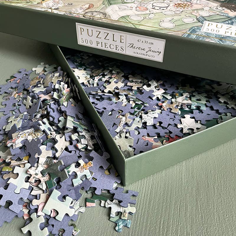 Puzzle Family Christmas 500 pièces. Fabriqué en Europe