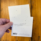 1 x petite carte carré traditionnelle félicitations