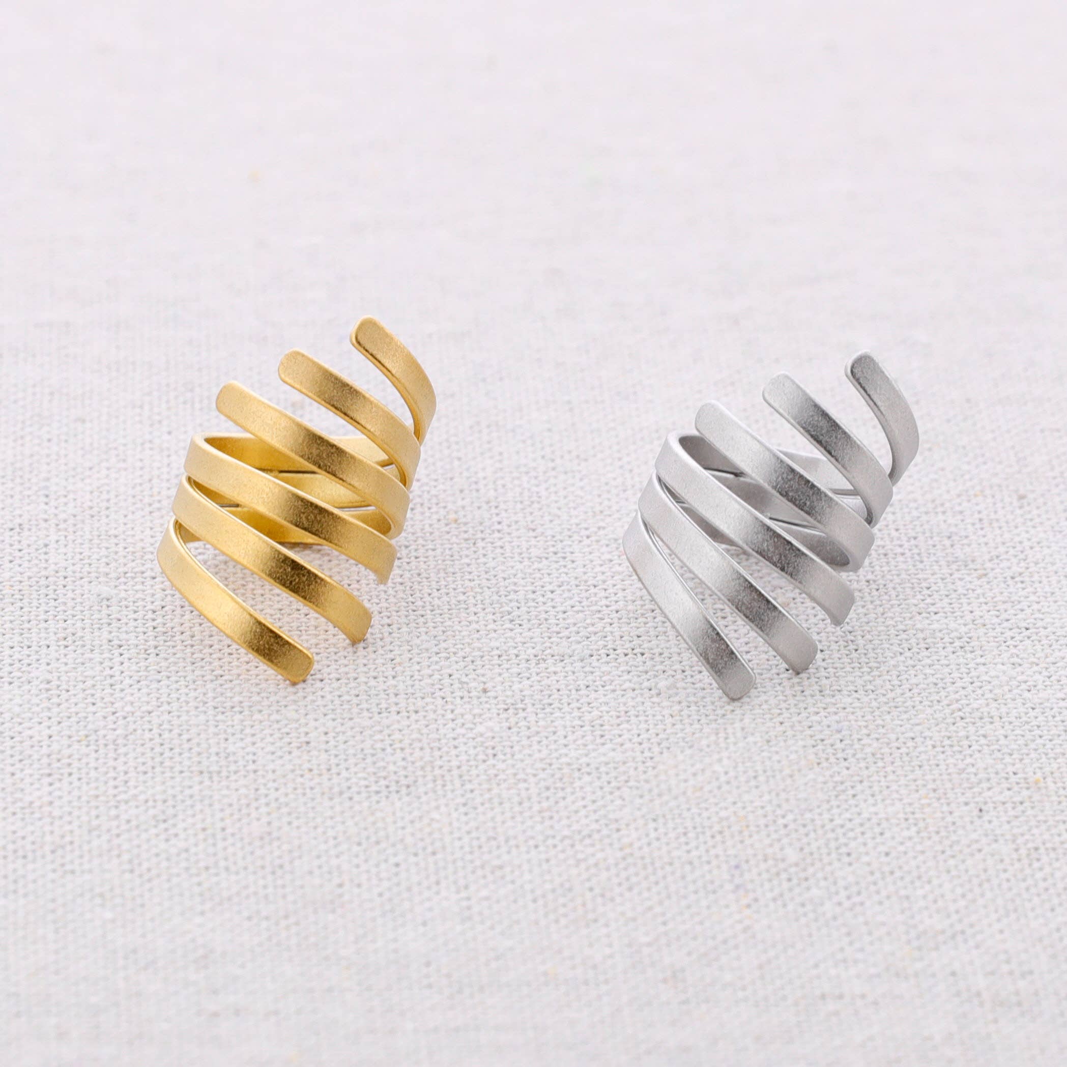 Bague Acier Brindille: Or