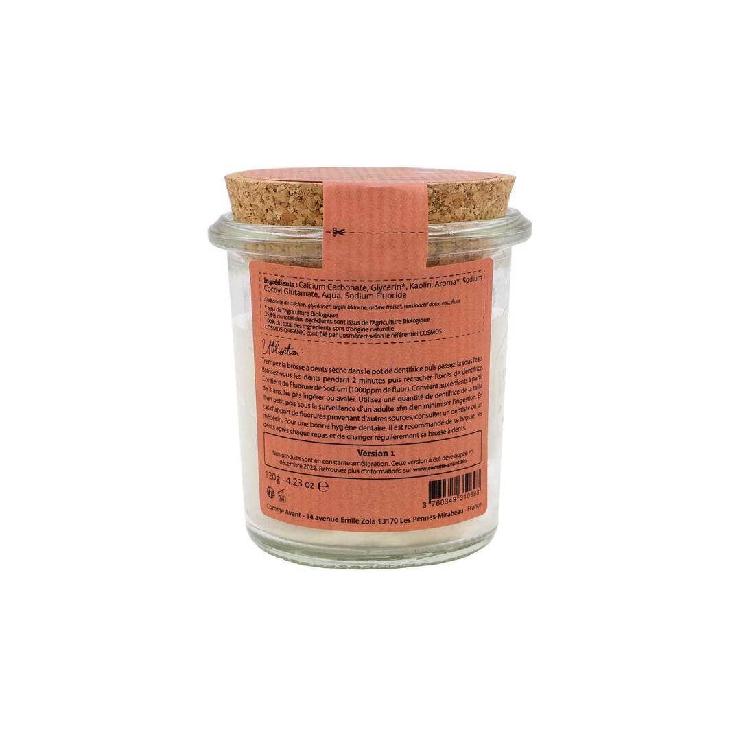 Dentifrice bio enfants parfum fraise (avec fluor)