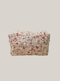 Trousse  de toilette XL 100 % coton  : Fleur laurier