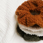 Lot de 2 chouchou sherpa: Camel & Beige