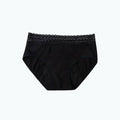 Culotte coton à taille basse avec dentelle: Noir / XL