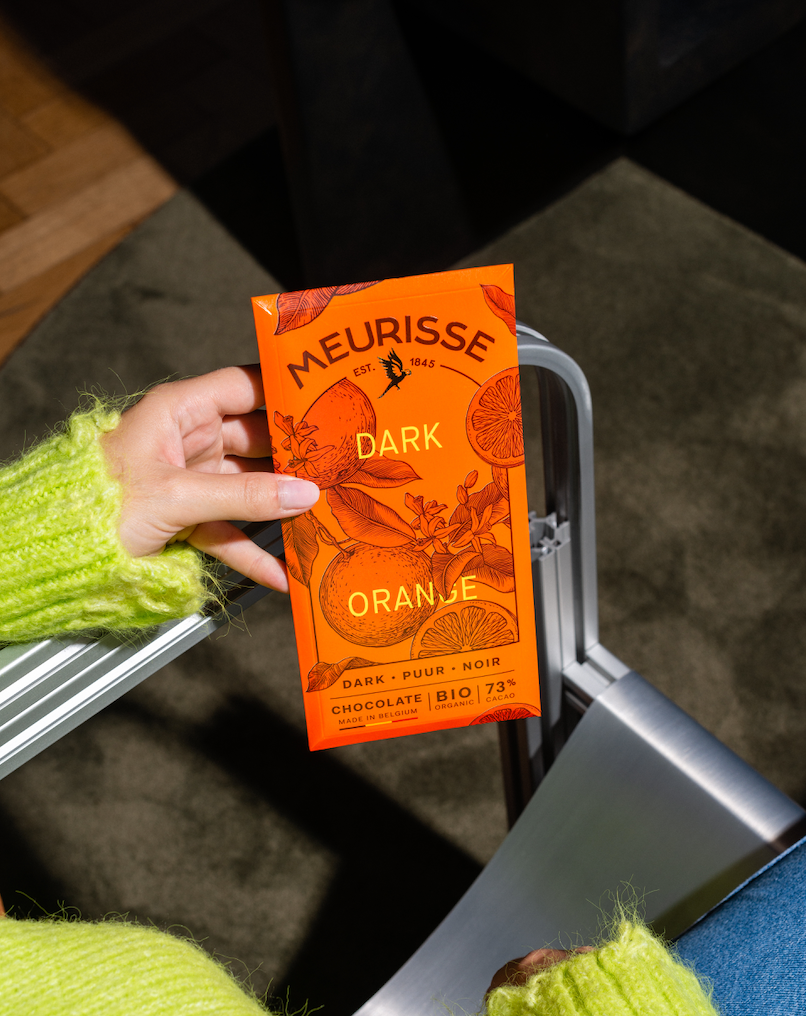 Chocolat noir biologique à l'orange (100g)