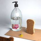 Flacon Pompe En Verre Blanc 1 L - La Droguerie