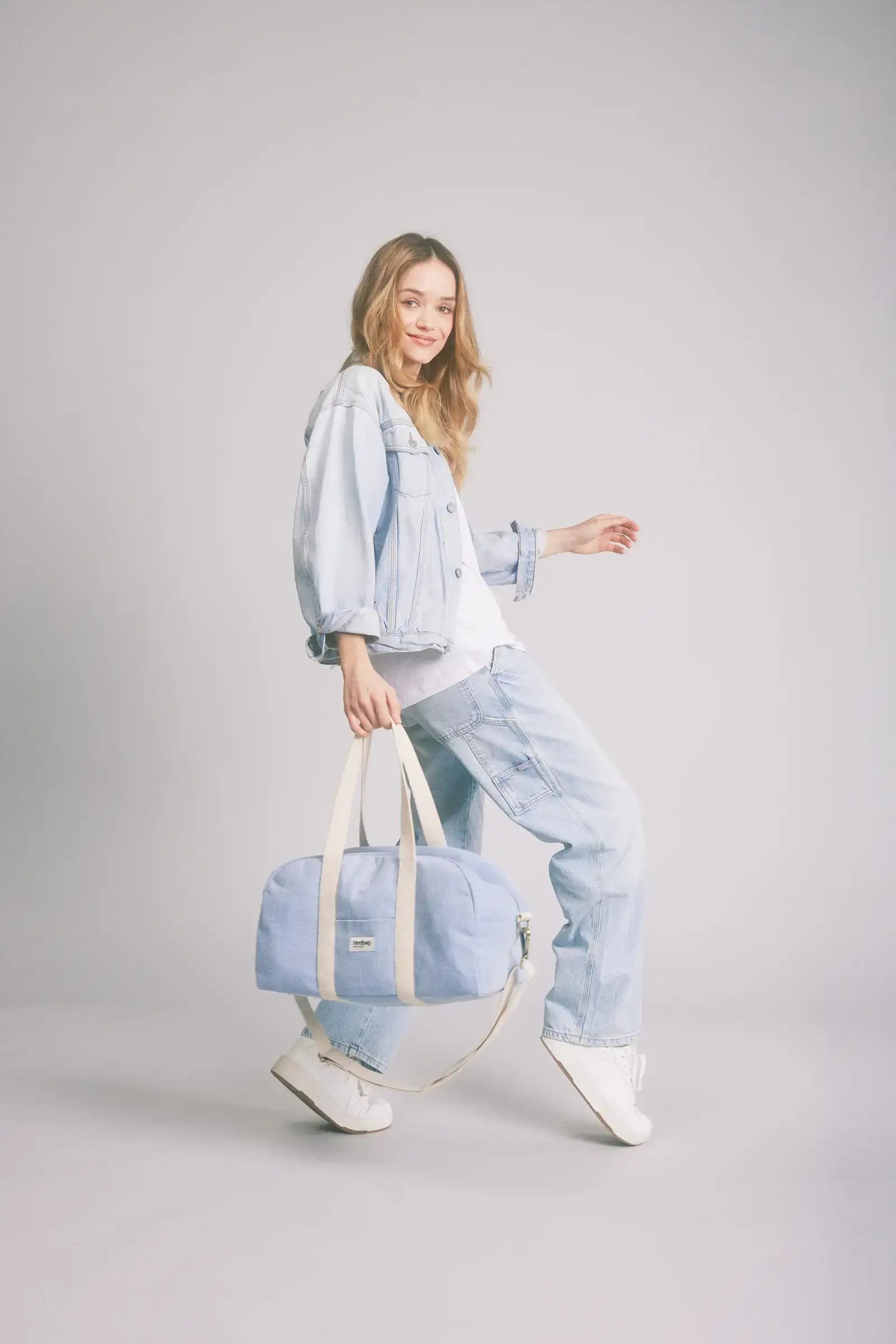 Sac bowling Charlie: Denim bleu