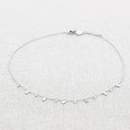 Collier en acier et pendentifs rectangulaires: Or