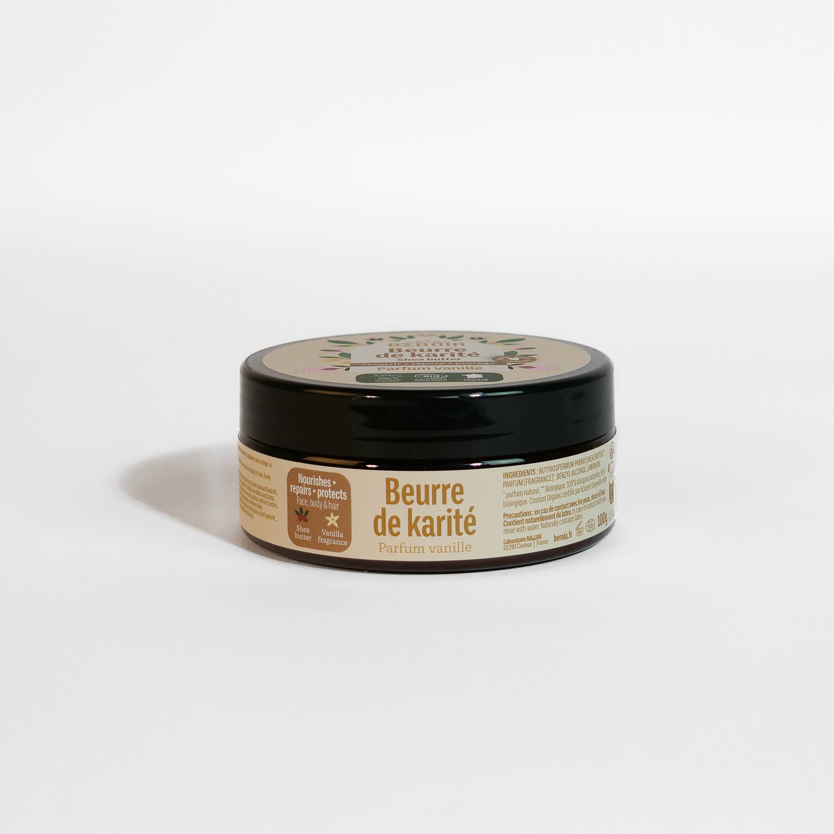 Beurre de Karité Bio - Parfum naturel de vanille