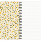 Bloc-notes A5 à motif floral bohème n° 1: Au carré (à carreaux)