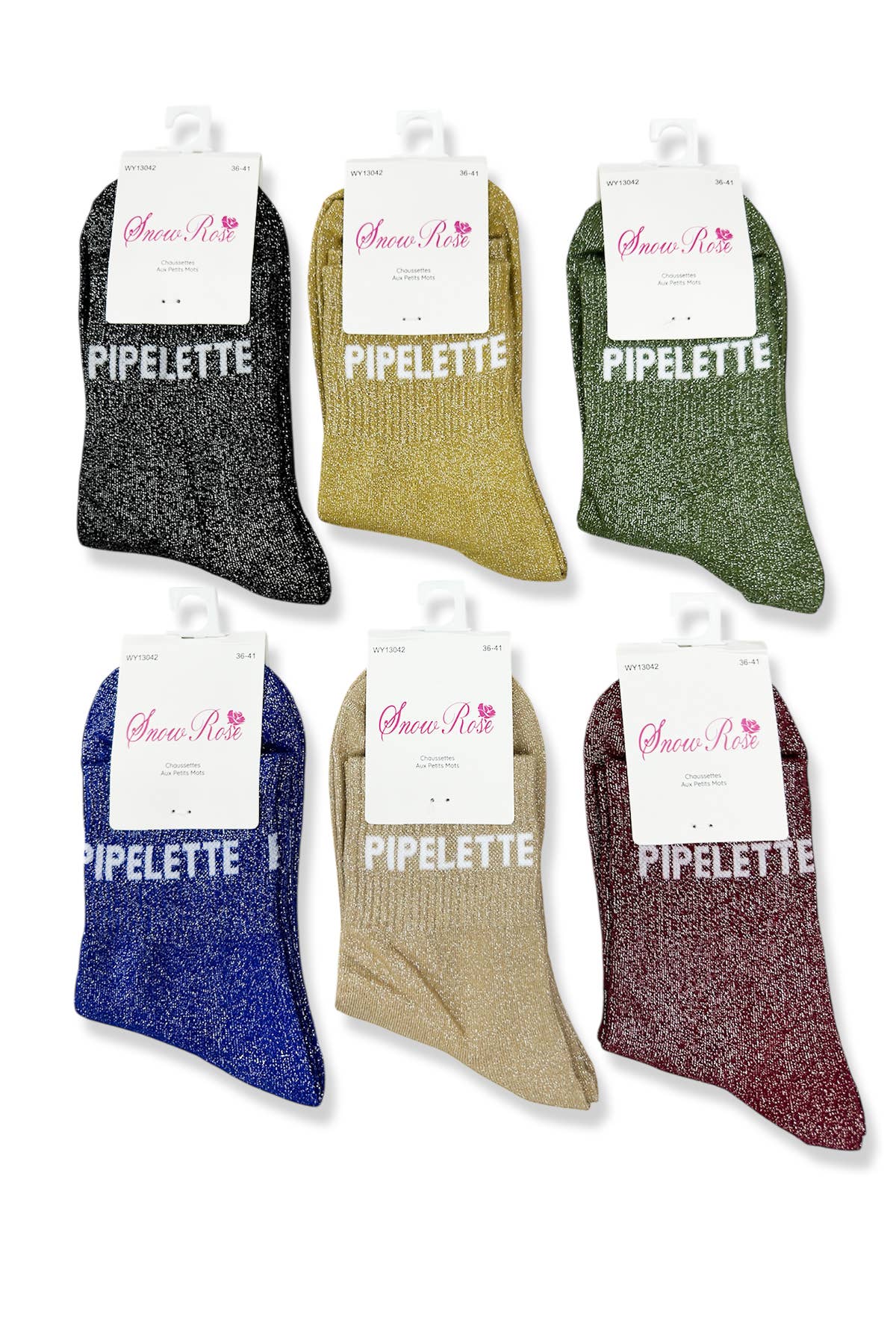 Chaussettes brillantes: Assorties / 36-41