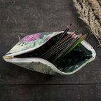 Trousse de toilette Blossom Garden avec fond 100 % coton biologique