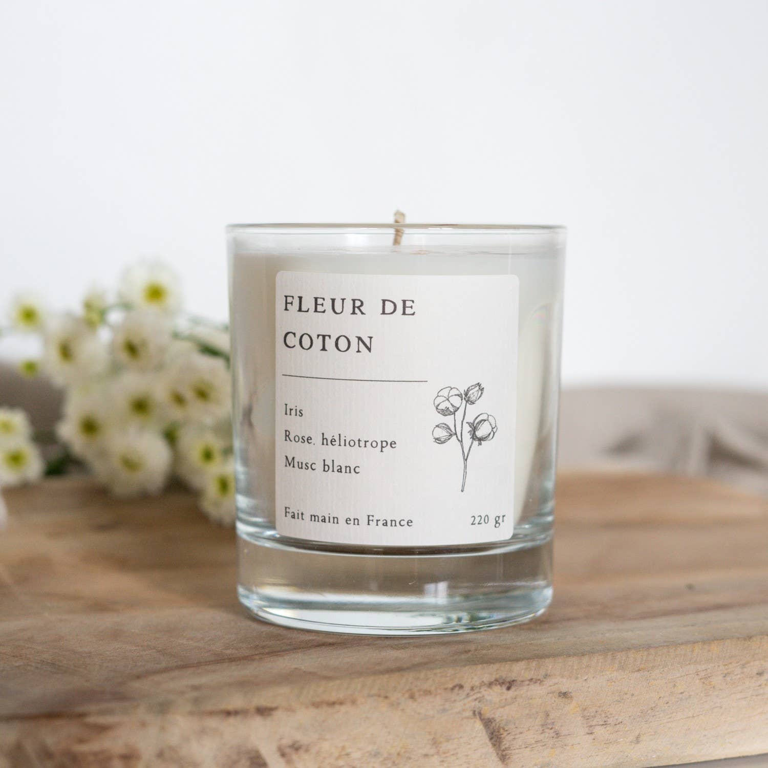 Fleur De Coton Bougie Parfumée Collection Essentielle