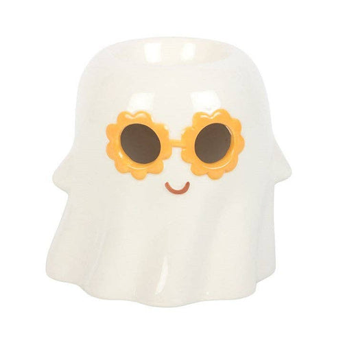 Brûleur d'huile et chauffe-cire fantôme groovy pour Halloween