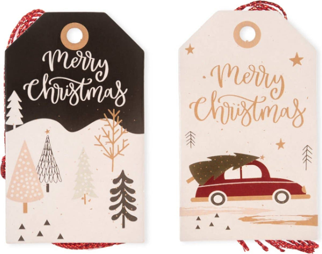 24 étiquettes cadeaux Noël - Décoration cadeaux de Noël