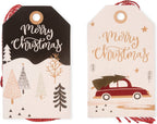 24 étiquettes cadeaux Noël - Décoration cadeaux de Noël
