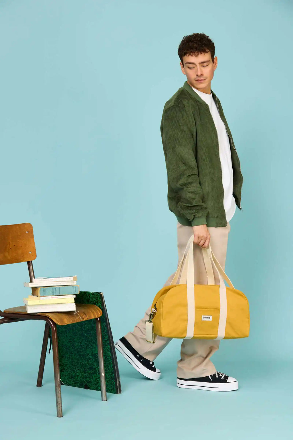 Sac bowling Charlie: Denim bleu