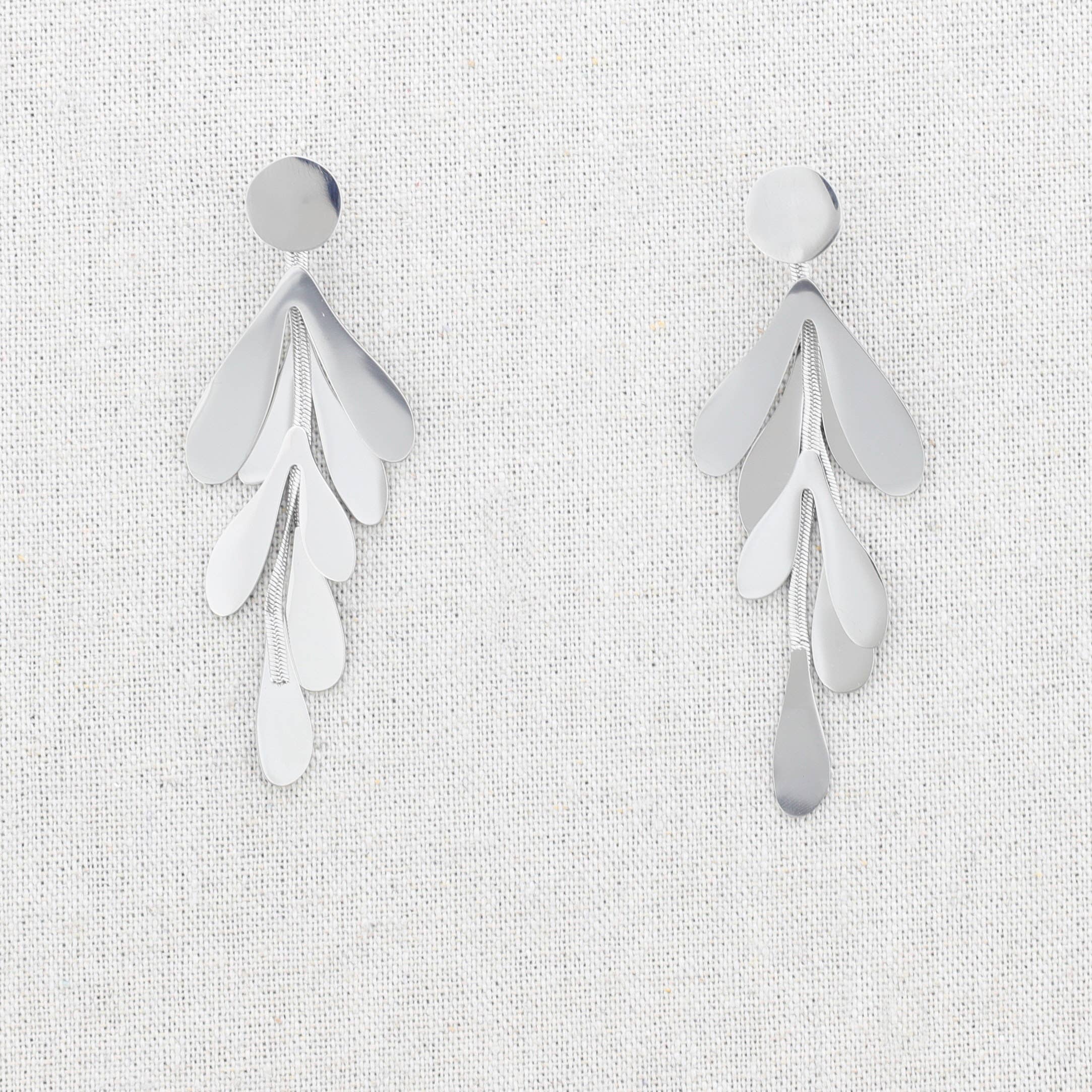 Boucles d'oreilles en acier avec pendentif Rama: Or