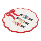 Plat à bibelots de Noël Casse-Noisette avec nœud