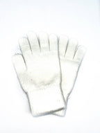 ST-3018 Gant avec laine d'angora uni: Gris