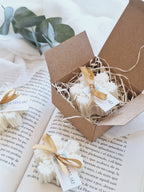 Bougie de Noël en cire de soja flocon de neige: Français / Bland