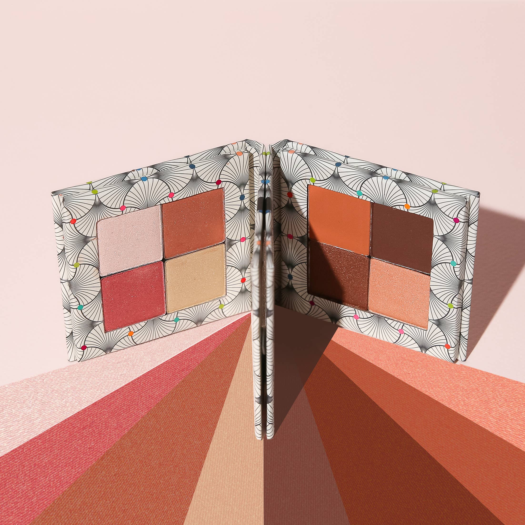 Palette fards à paupière 4 teintes Bio: Nude brun