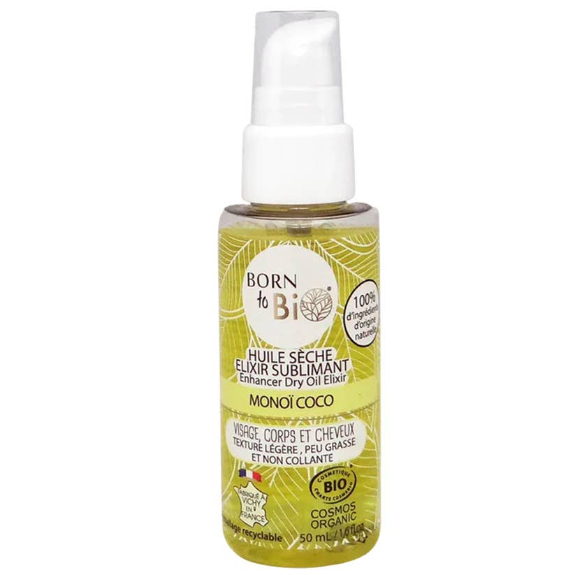 Huile sèche Elixir sublimant Monoï Coco Cosmos Organic