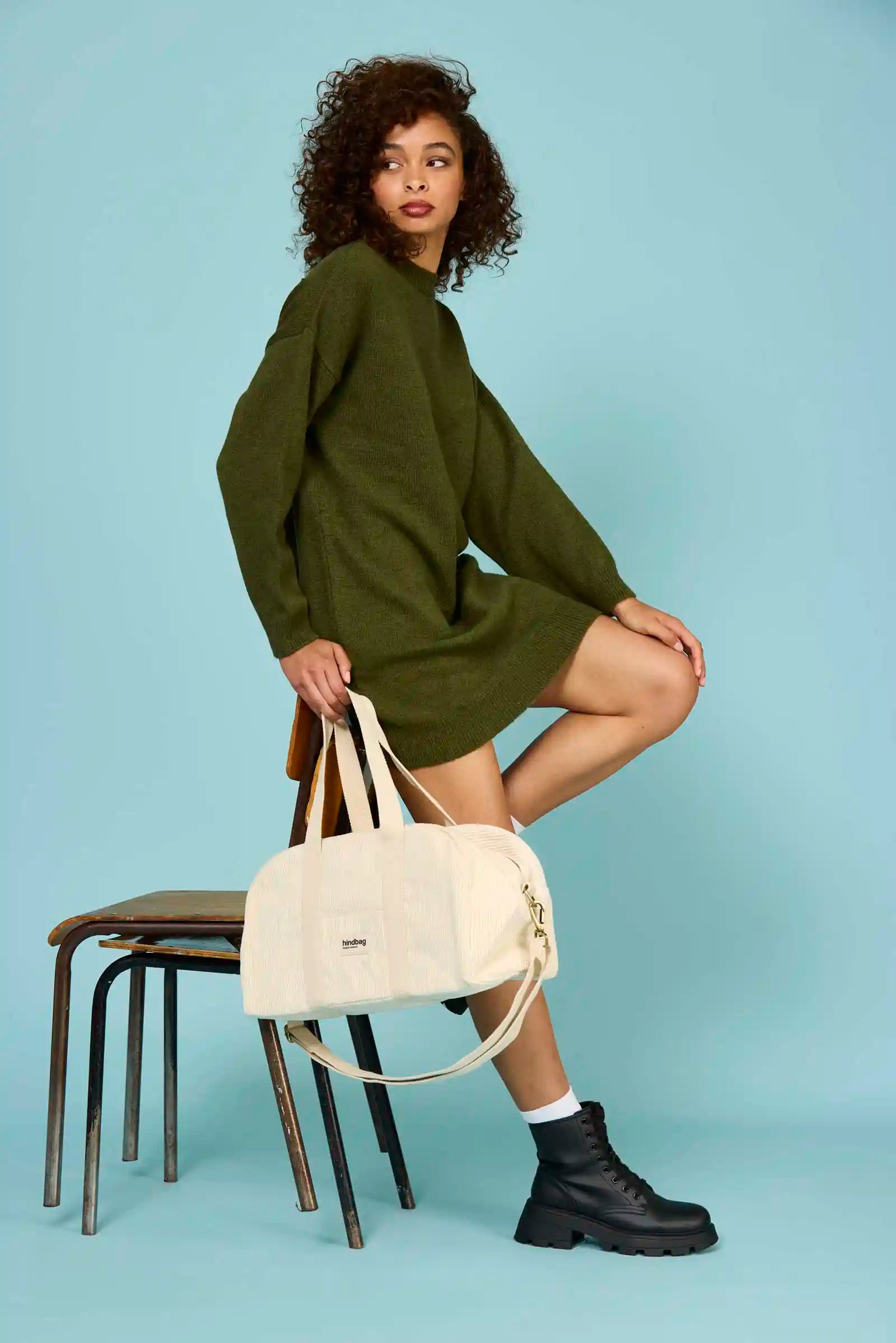 Sac bowling Charlie: Denim bleu