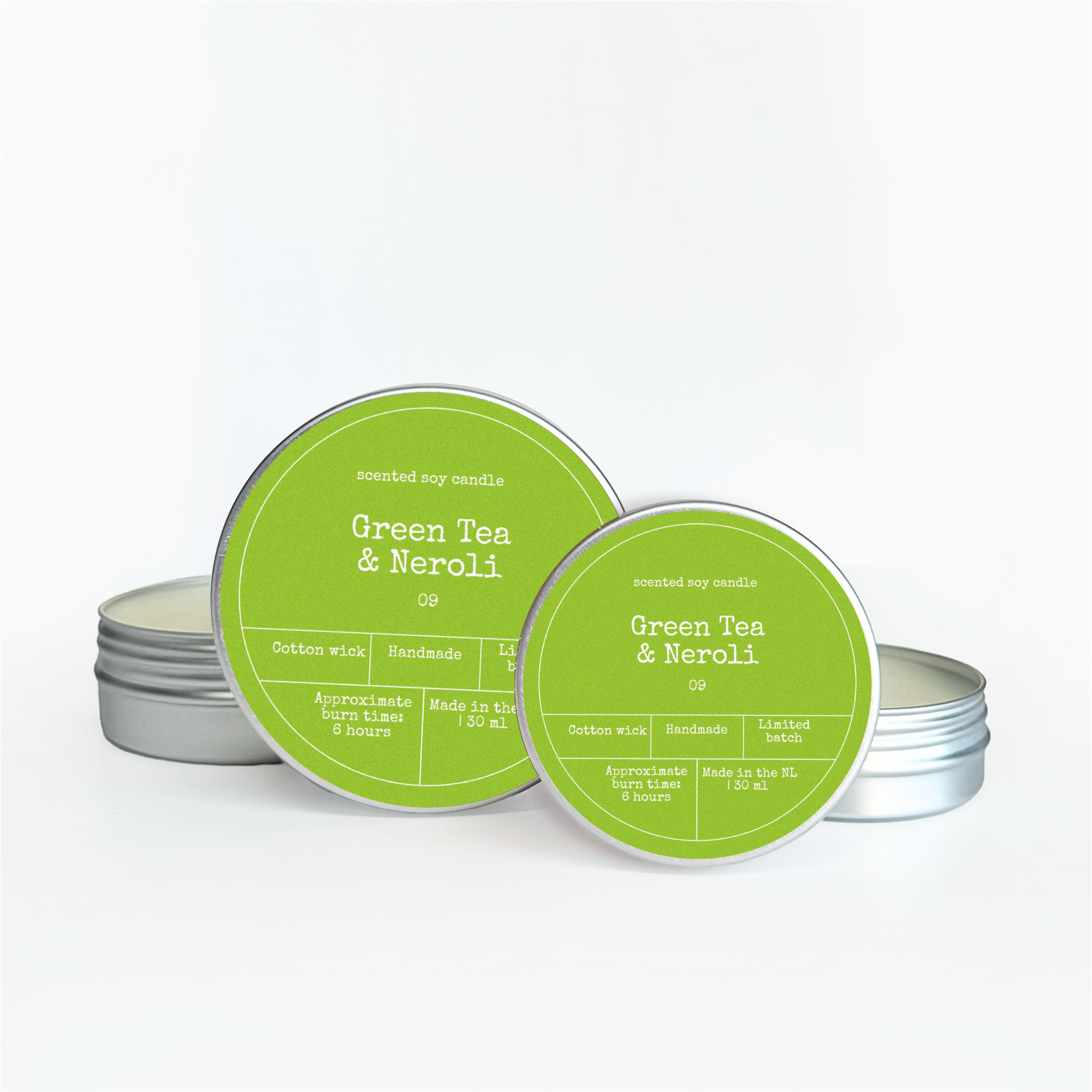 BOUGIE PARFUMÉE EN CIRE DE SOJA | THÉ VERT & NÉROLI: Moyenne