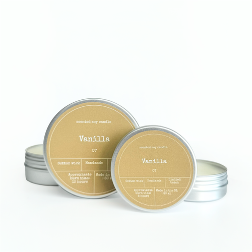 BOUGIE PARFUMÉE EN CIRE DE SOJA | VANILLE: Moyenne