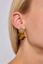Boucles d'oreilles en acier inoxydable 124RX181: Or / 100% Acier inoxydable