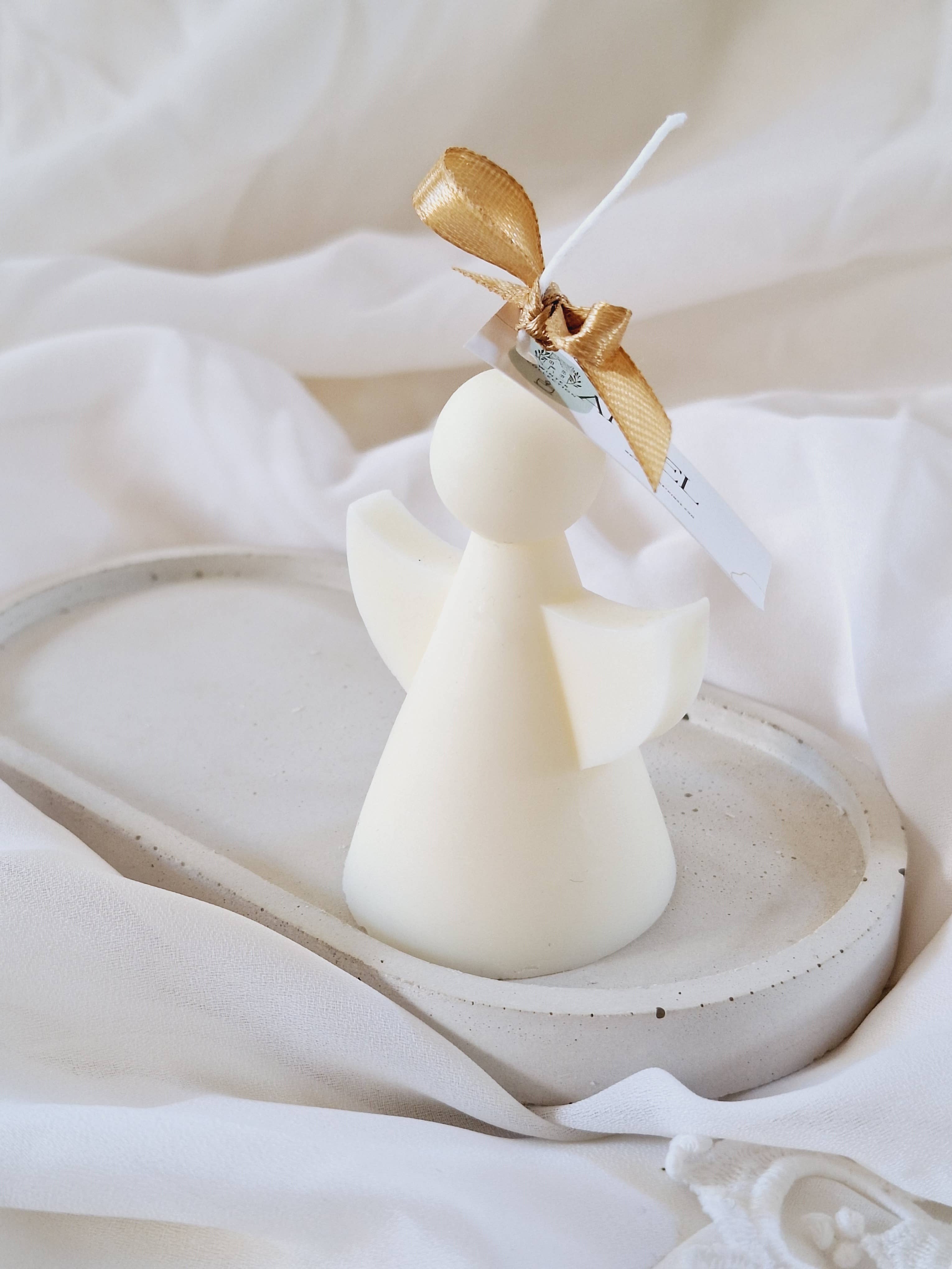 Bougie de Noël Angel Soy Wax: Français / Bland