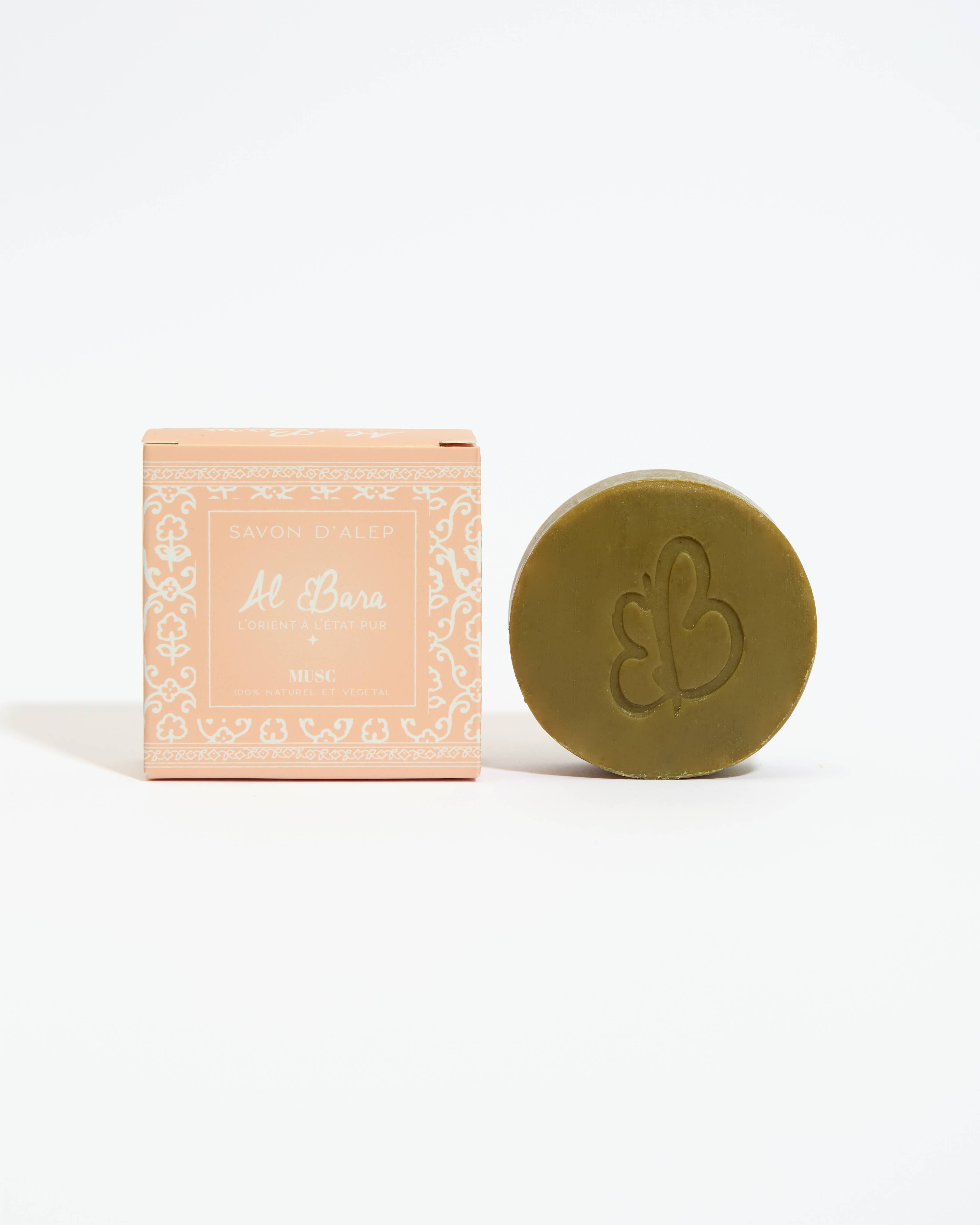 Savon d'Alep parfumé 50g musc