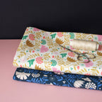 Coupon 50 cm motif Indian bird multico