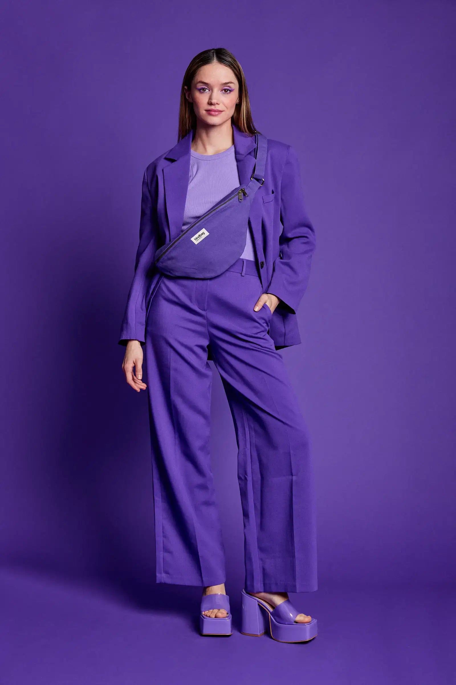 Sac banane Sasha: Léopard lilas