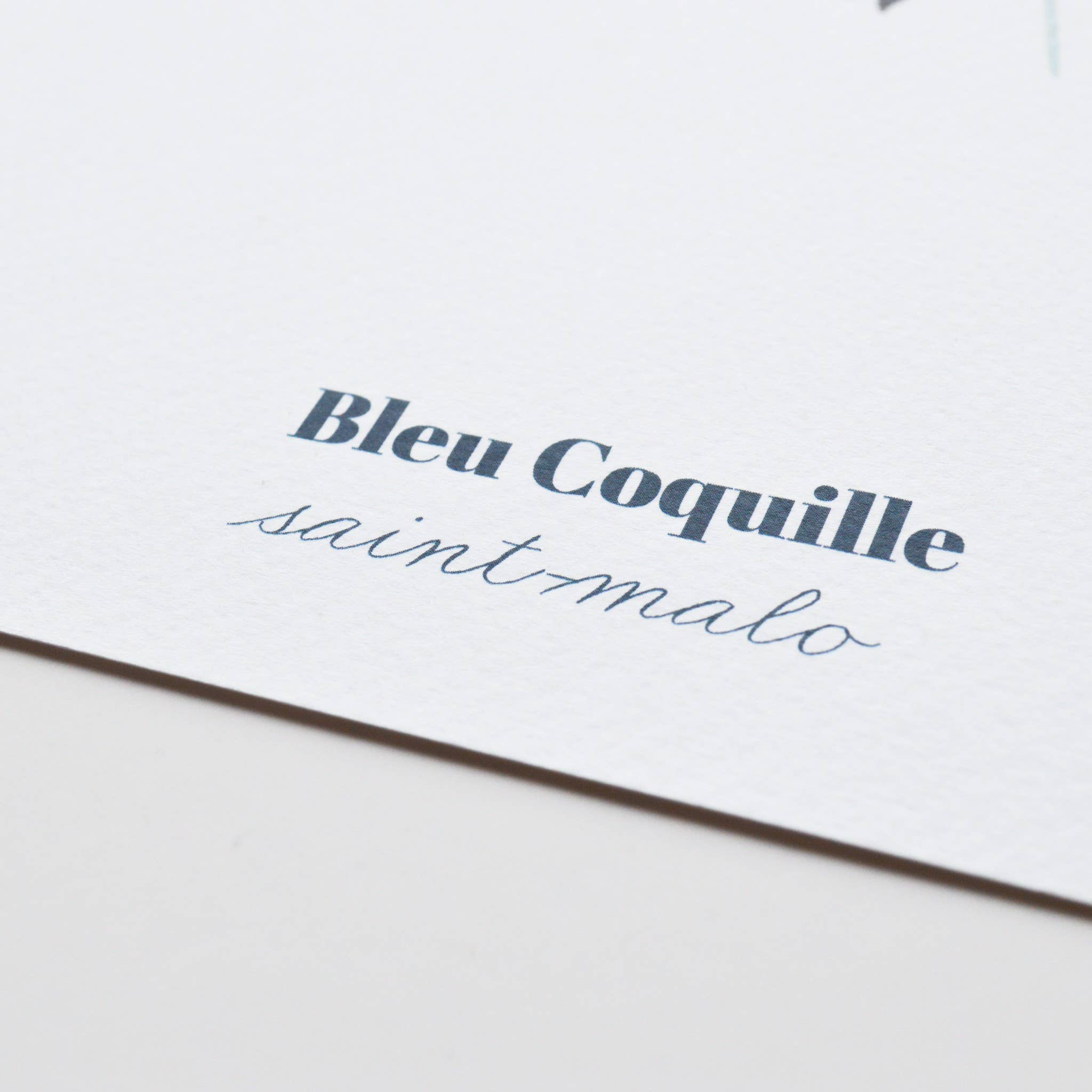 Papeterie Affiche Illustration Déco - Coquille Bleue 🐚: 15 x 21 cm