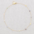 Collier Ras-du-Cou Acier Perles Multicolores: Multicolore