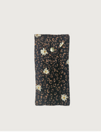 Trousse  lunette / stylo en 100 % coton : Fleur laurier