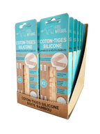 Boîte bambou + 2 coton tiges Silicone - Feel Natural