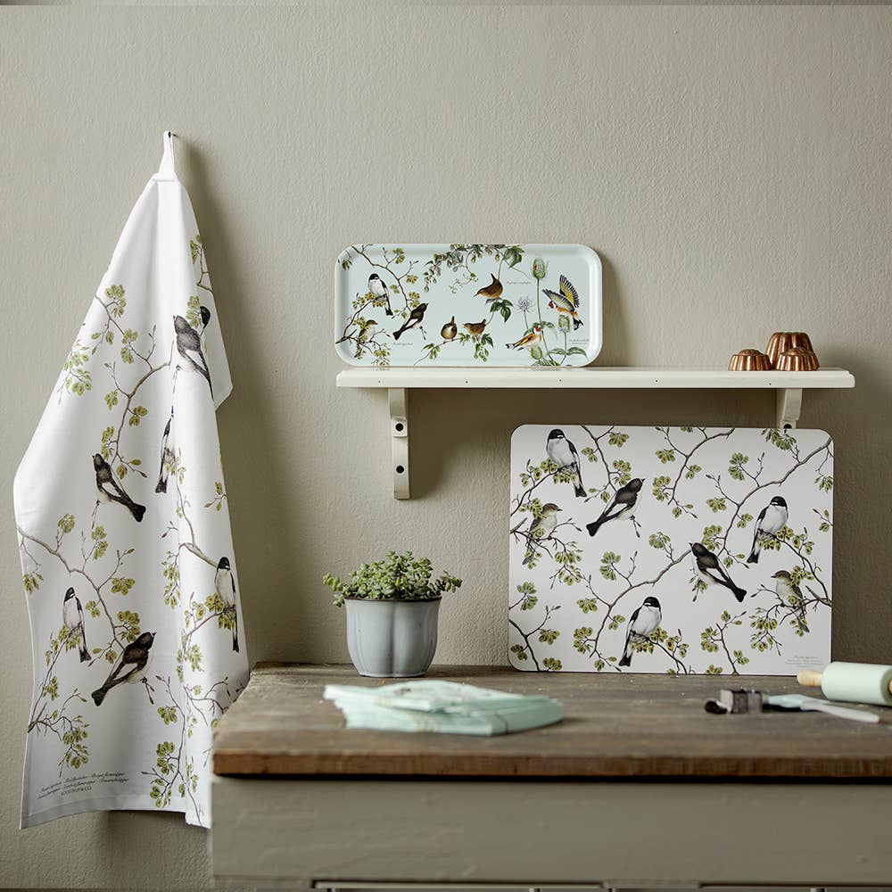 Plateau de service Garden Birds 32 x 15 - Fabriqué en Europe