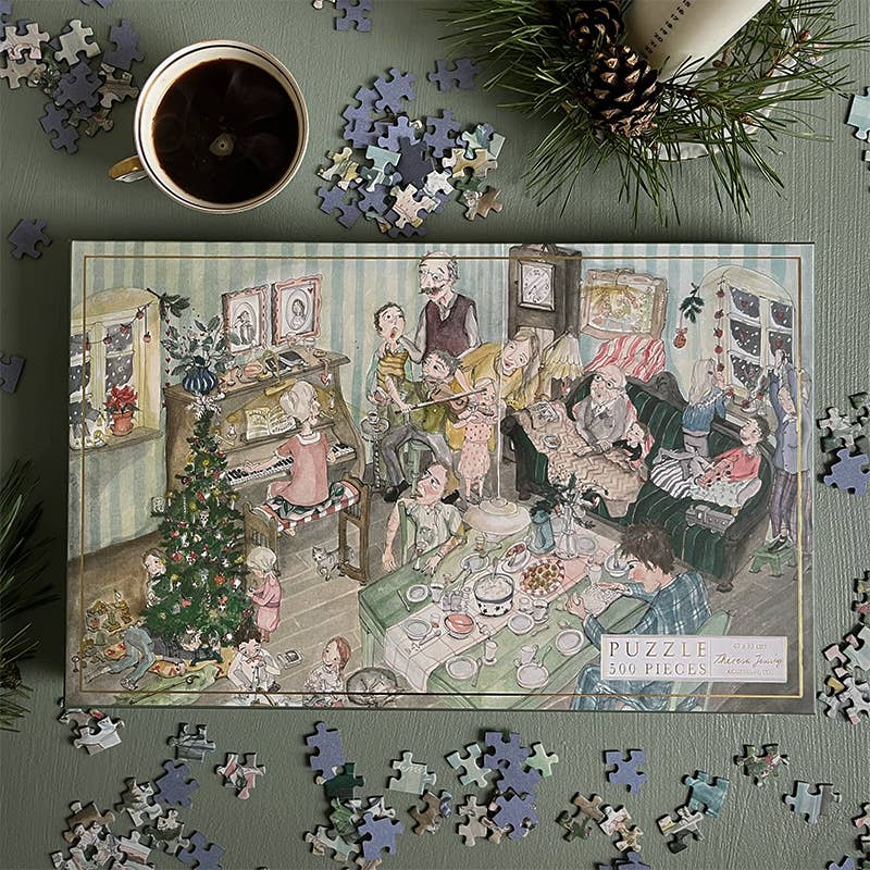 Puzzle Family Christmas 500 pièces. Fabriqué en Europe