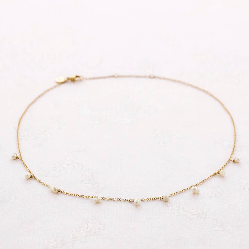 Collier Perles Acier