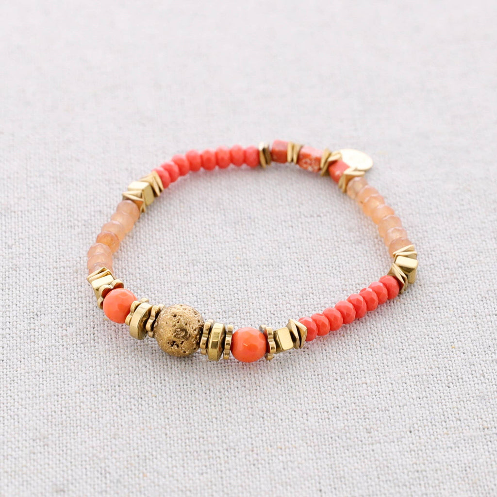 Bracelet élastique en acier avec pierres: Blank