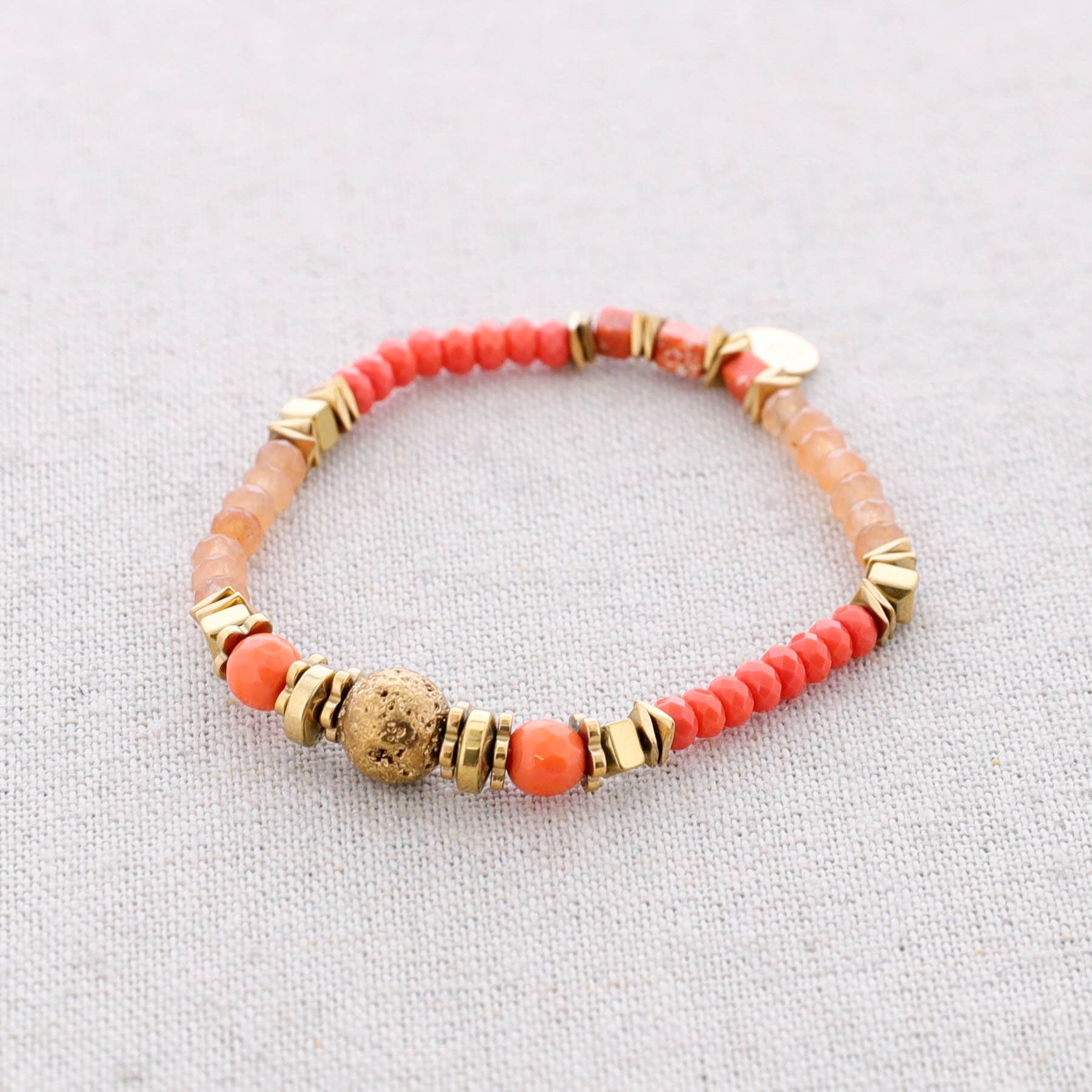 Bracelet élastique en acier avec pierres: Blank