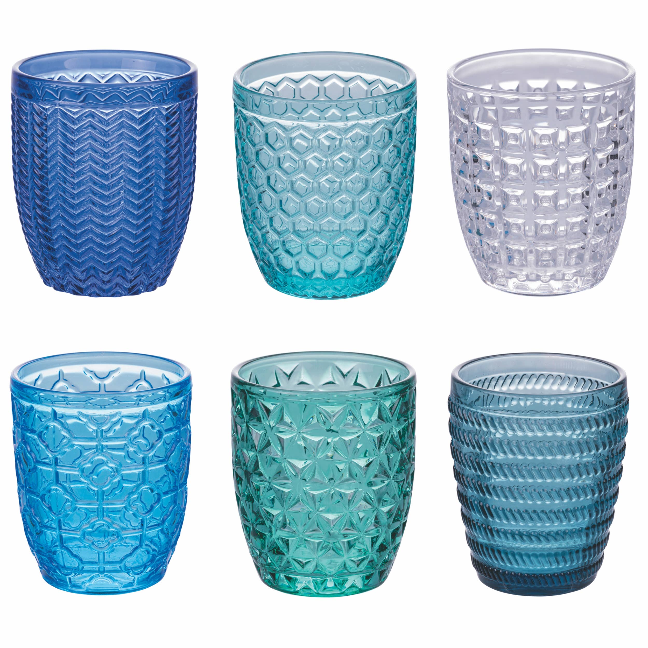 Geometrie Ocean Set de 6 Verres 320 ML