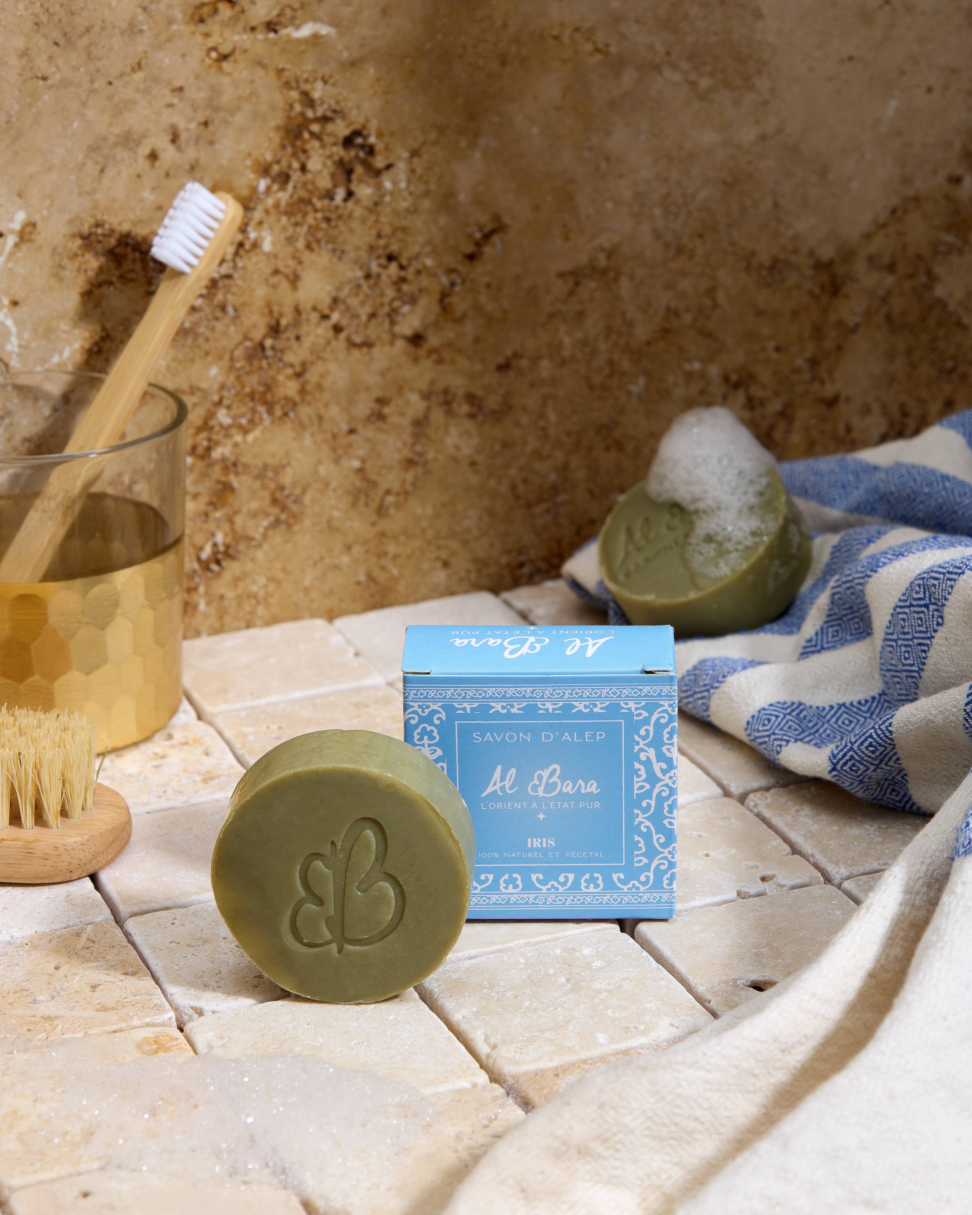 Savon d'Alep parfumé 50g iris