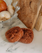 Éponge à récurer en cuivre pour la vaisselle, lot de 2 éponges de cuisine éco