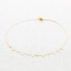 Collier en acier et pendentifs rectangulaires: Or